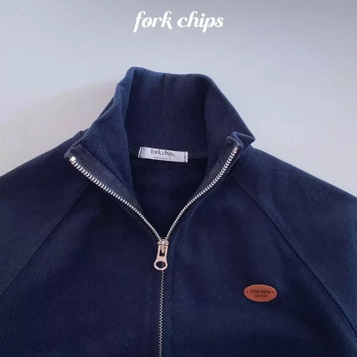 Fork Chips - Korean Children Fashion - #kidsstore - Low Two Way Zip-up - 8