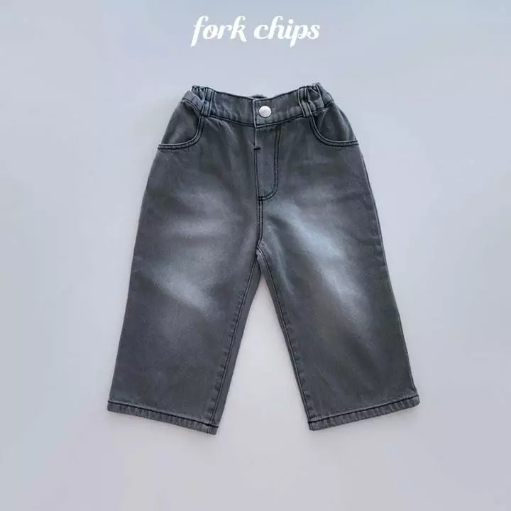 Fork Chips - Korean Children Fashion - #kidzfashiontrend - Smog Jeans - 6