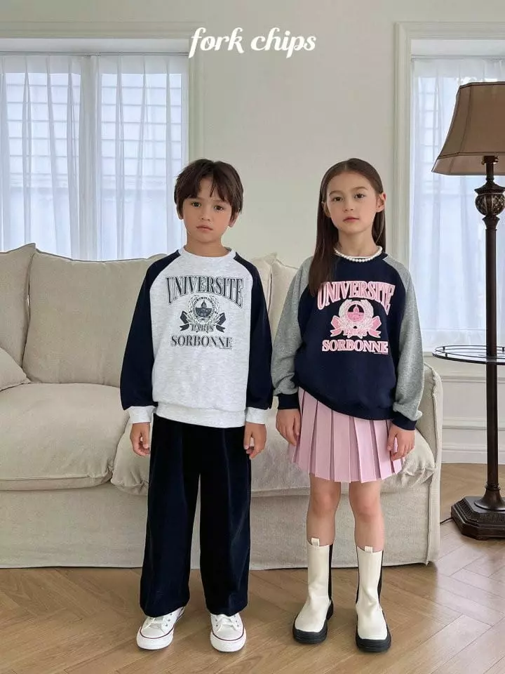 Fork Chips - Korean Children Fashion - #kidzfashiontrend - Paris Raglan Sweatshirt - 3