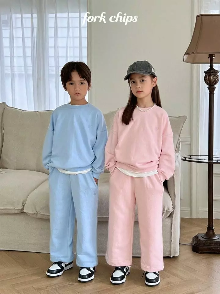 Fork Chips - Korean Children Fashion - #kidzfashiontrend - Standard Top Bottom Set - 11