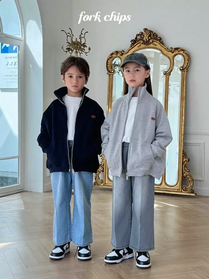 Fork Chips - Korean Children Fashion - #kidzfashiontrend - Low Two Way Zip-up - 9
