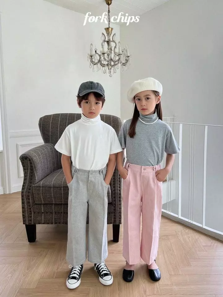 Fork Chips - Korean Children Fashion - #magicofchildhood - Sand Bijo Pants - 10
