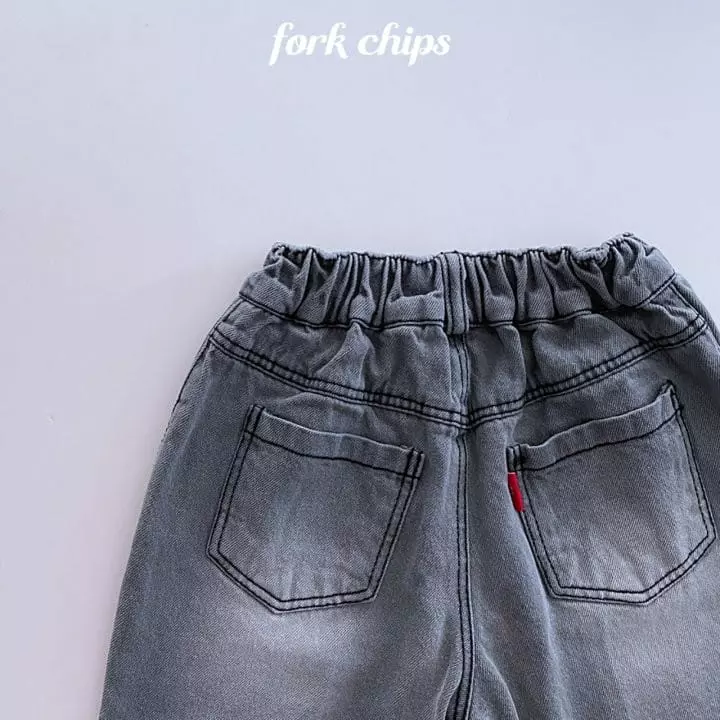 Fork Chips - Korean Children Fashion - #magicofchildhood - Smog Jeans - 9