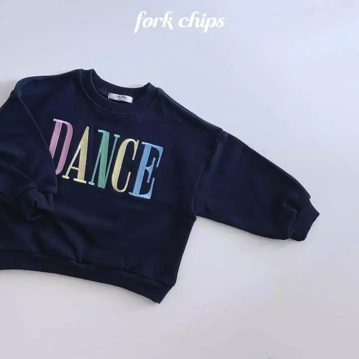 Fork Chips - Korean Children Fashion - #magicofchildhood - Dance Embroidery Sweatshirt - 8