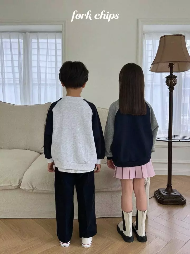 Fork Chips - Korean Children Fashion - #magicofchildhood - Paris Raglan Sweatshirt - 6