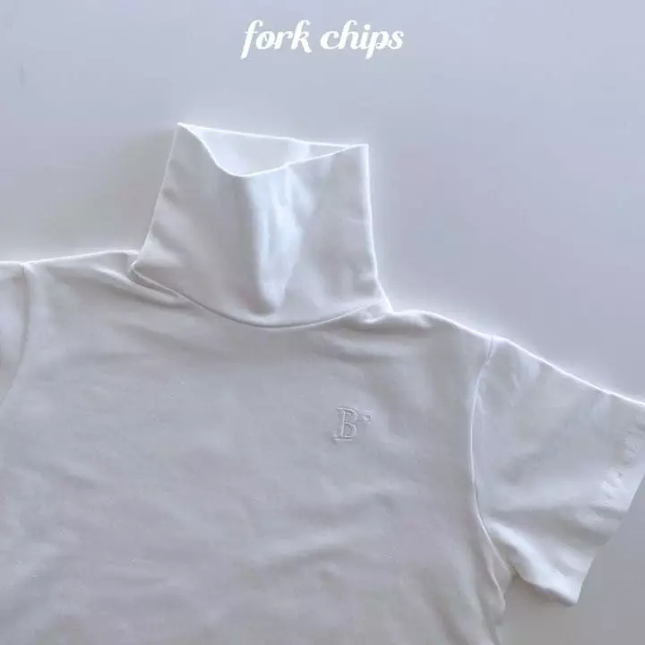 Fork Chips - Korean Children Fashion - #magicofchildhood - Heating Turtleneck Tee - 2