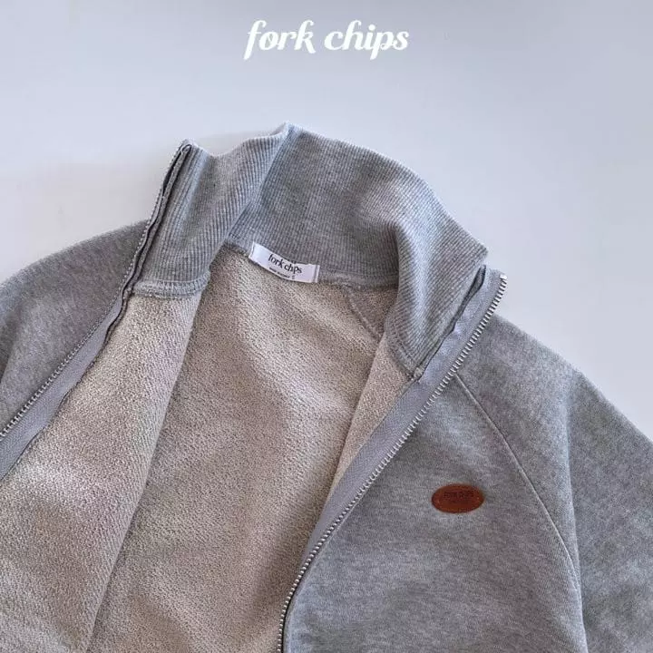 Fork Chips - Korean Children Fashion - #magicofchildhood - Low Two Way Zip-up - 12