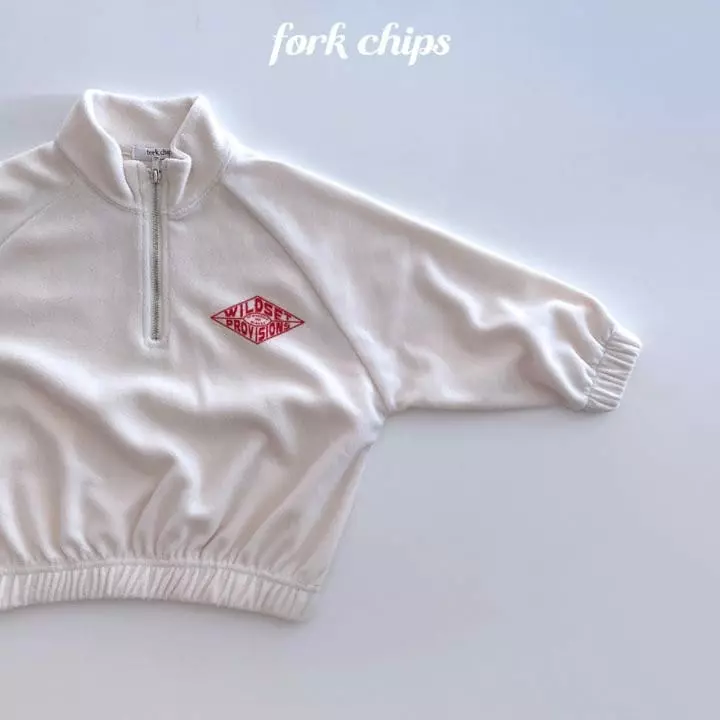Fork Chips - Korean Children Fashion - #magicofchildhood - Dia Half Zip-up Tee - 4