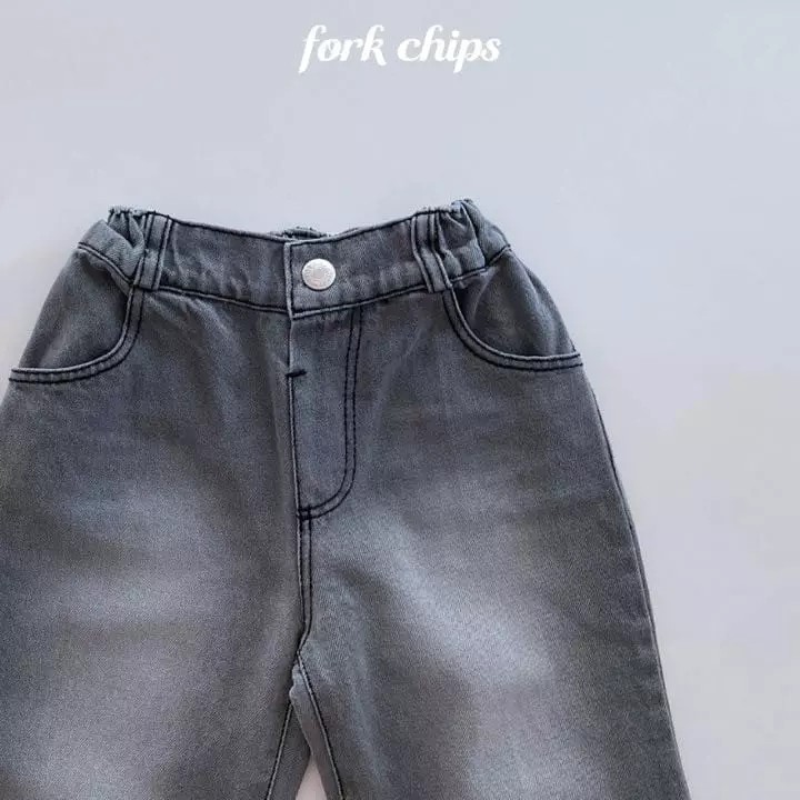Fork Chips - Korean Children Fashion - #prettylittlegirls - Smog Jeans - 11