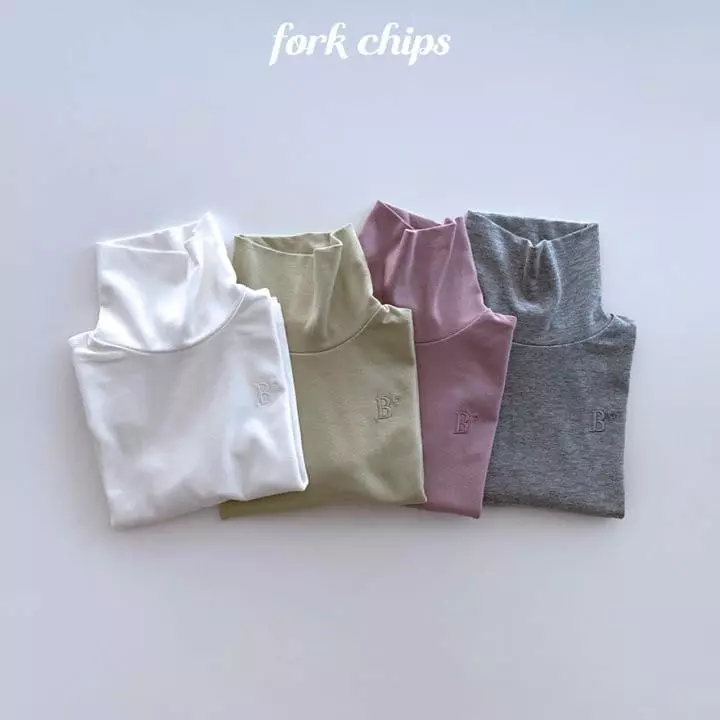 Fork Chips - Korean Children Fashion - #minifashionista - Heating Turtleneck Tee - 4