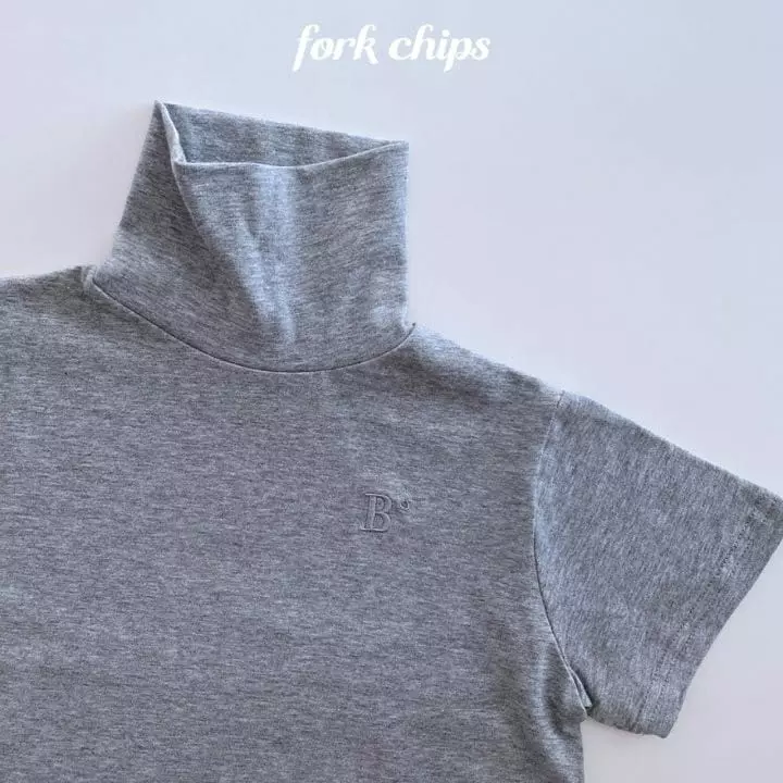 Fork Chips - Korean Children Fashion - #stylishchildhood - Heating Turtleneck Tee - 7