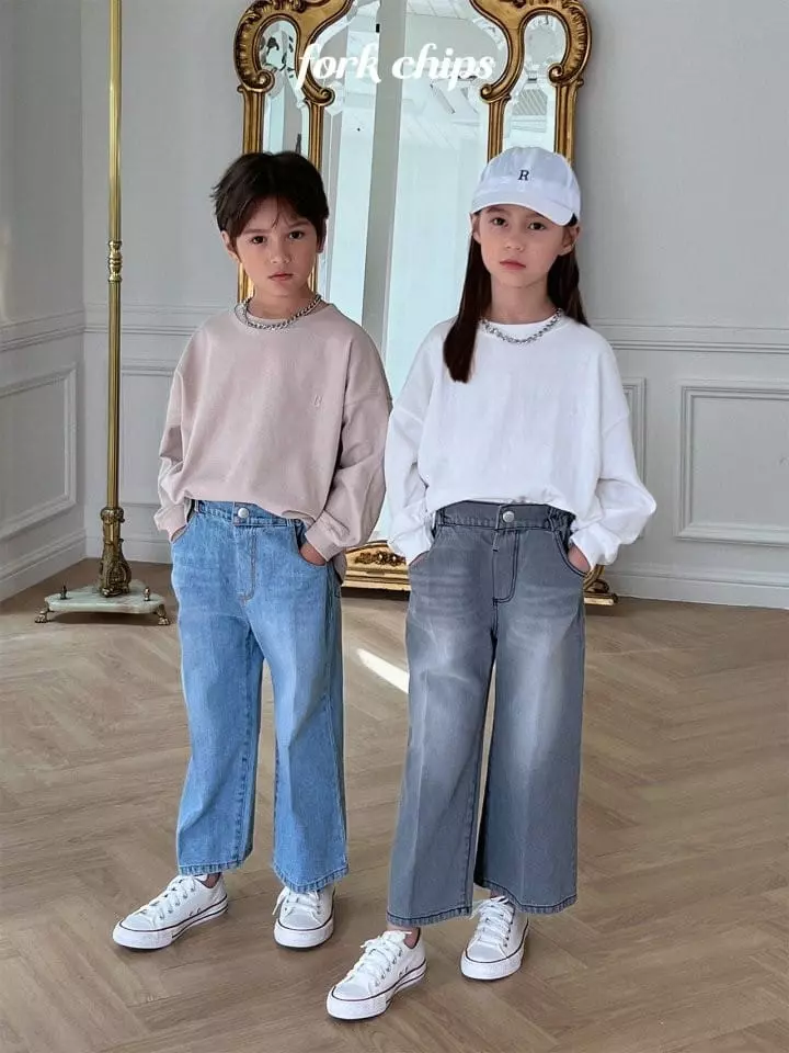 Fork Chips - Korean Children Fashion - #prettylittlegirls - All Day Embroidery Tee - 4