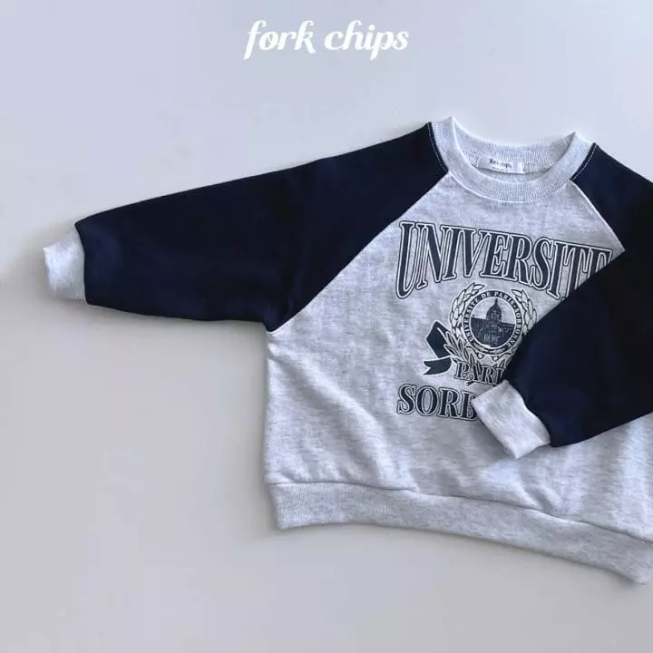 Fork Chips - Korean Children Fashion - #toddlerclothing - Paris Raglan Sweatshirt - 10