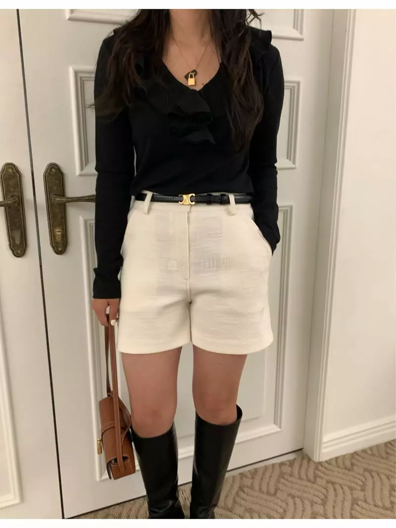 Fre - Korean Women Fashion - #momslook - Frill Tee - 2