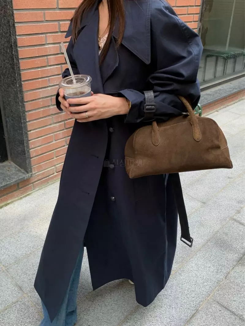 Fre - Korean Women Fashion - #womensfashion - Twill Color Trench Coat - 4