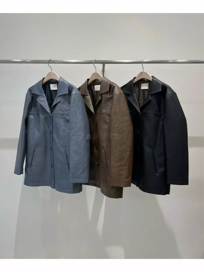 Fre - Korean Women Fashion - #momslook - Classic Leather Jacket - 6