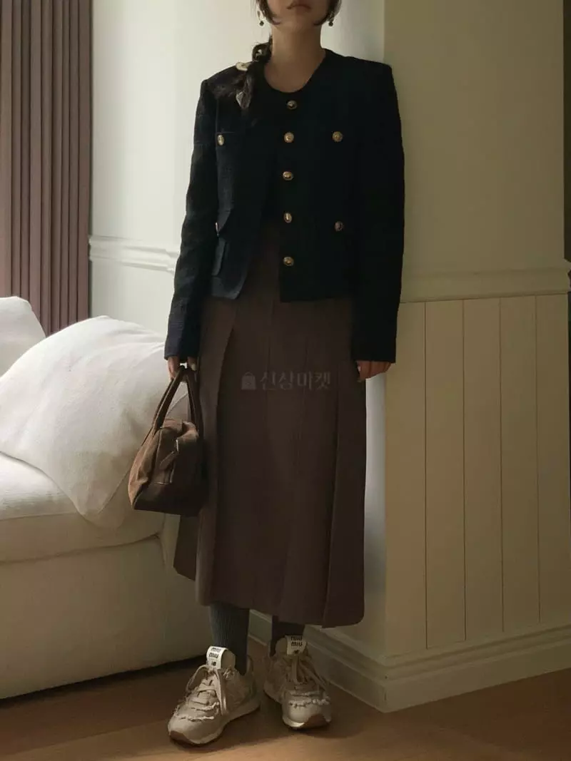 Fre - Korean Women Fashion - #momslook - Jene Twid Jacklet