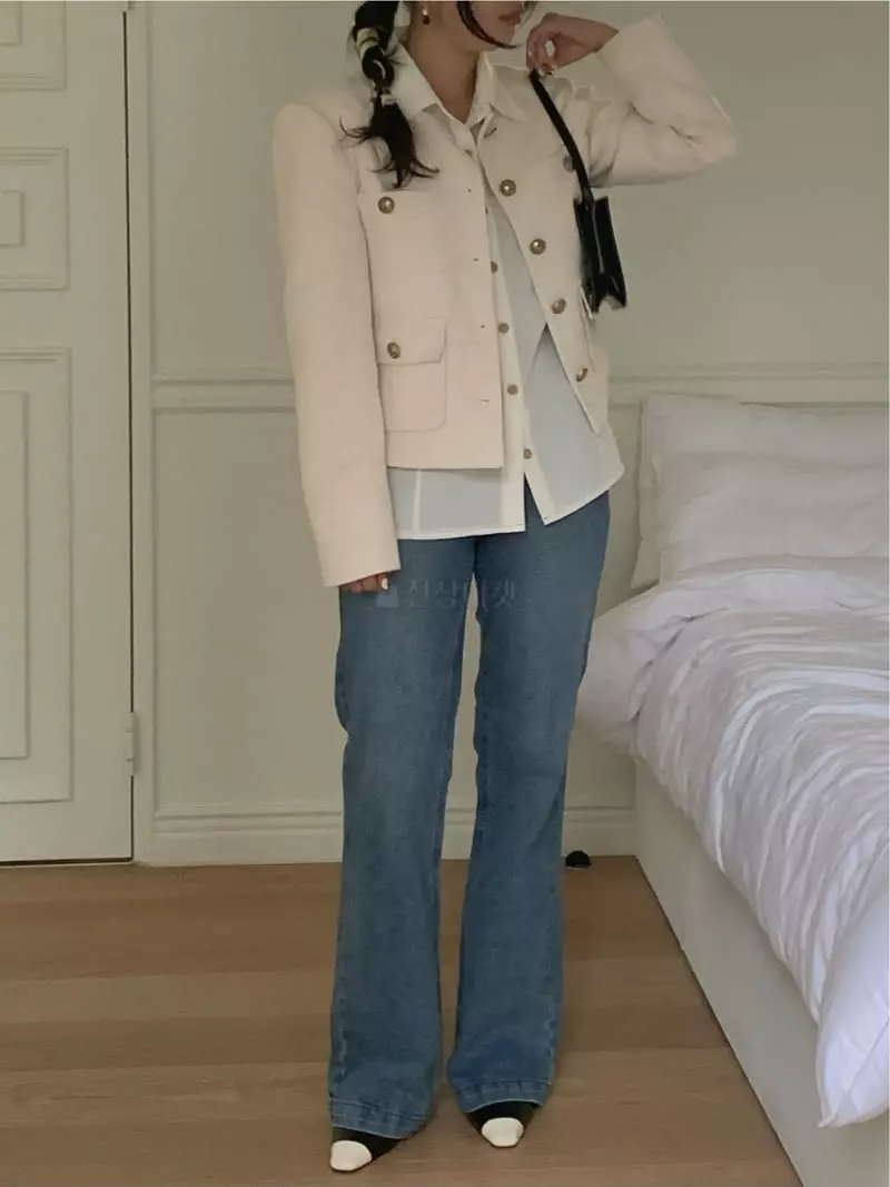 Fre - Korean Women Fashion - #momslook - Jene Twid Jacklet - 3