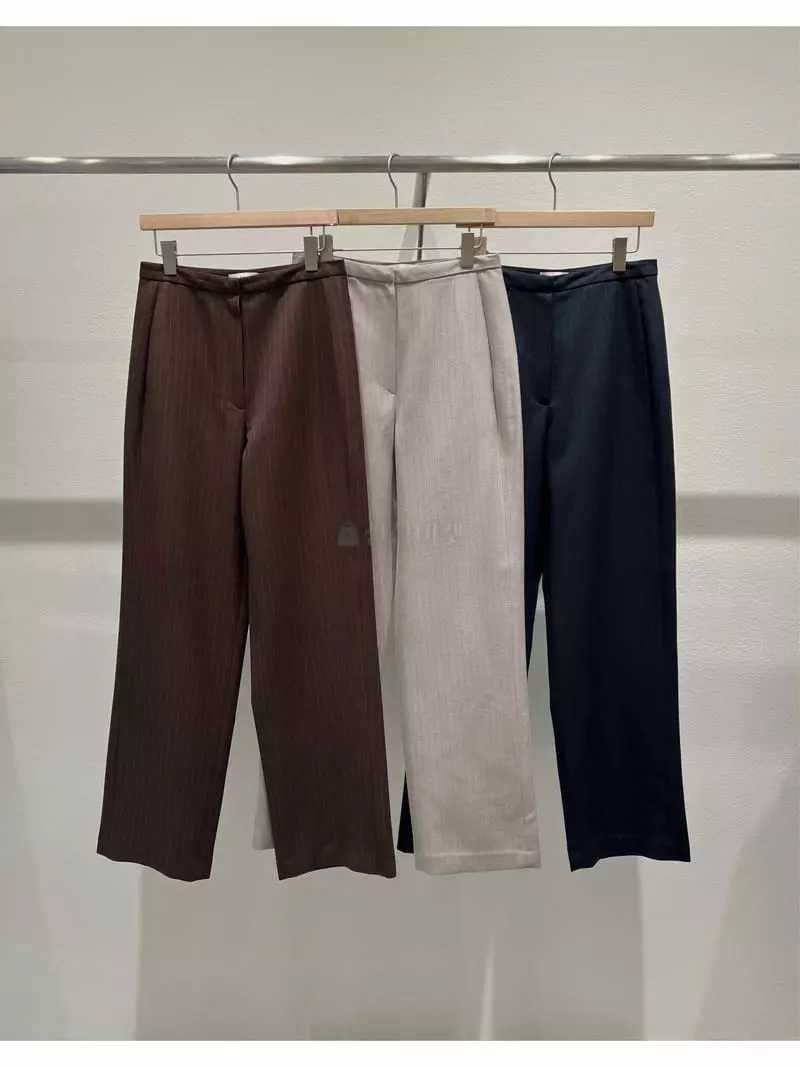 Fre - Korean Women Fashion - #momslook - Stripes Pants - 6