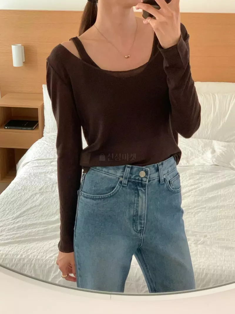 Fre - Korean Women Fashion - #momslook - Bliss Tencel Tee - 5