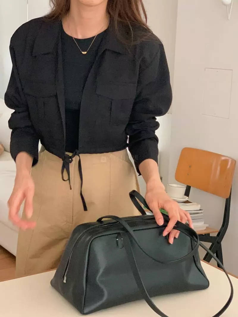 Fre - Korean Women Fashion - #momslook - Layered Crop Shirt - 2