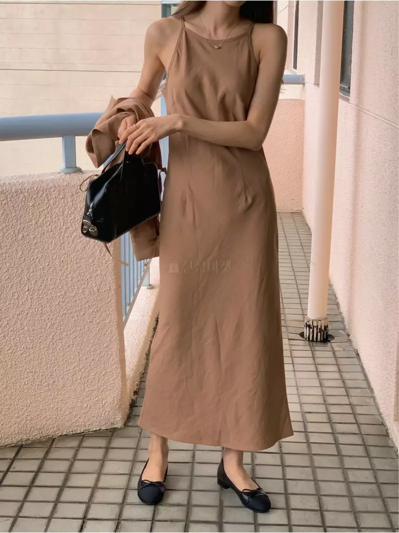 Fre - Korean Women Fashion - #momslook - Layere Slip One-piece - 2