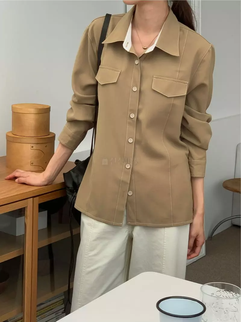 Fre - Korean Women Fashion - #momslook - Day Stitch Shirt - 12