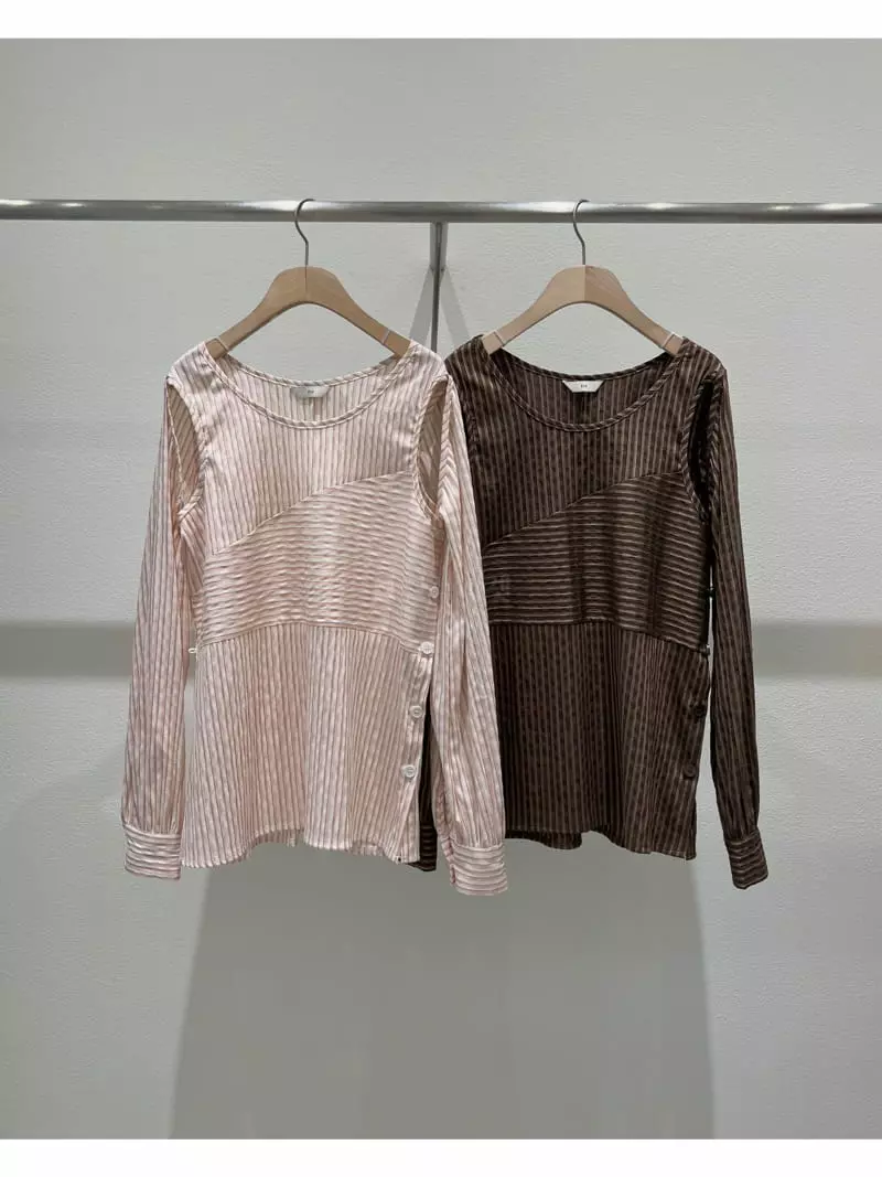 Fre - Korean Women Fashion - #momslook - Stripes Bolero Shirt - 11