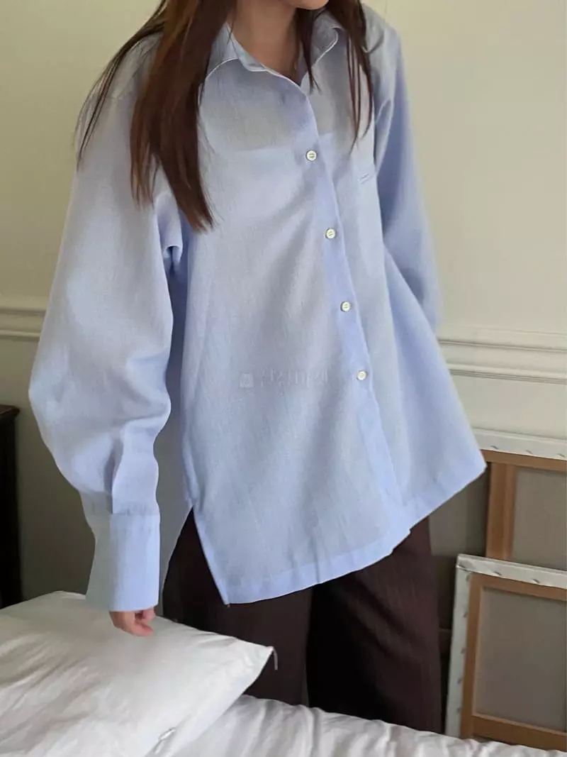 Fre - Korean Women Fashion - #momslook - A Pocket Shirt - 10