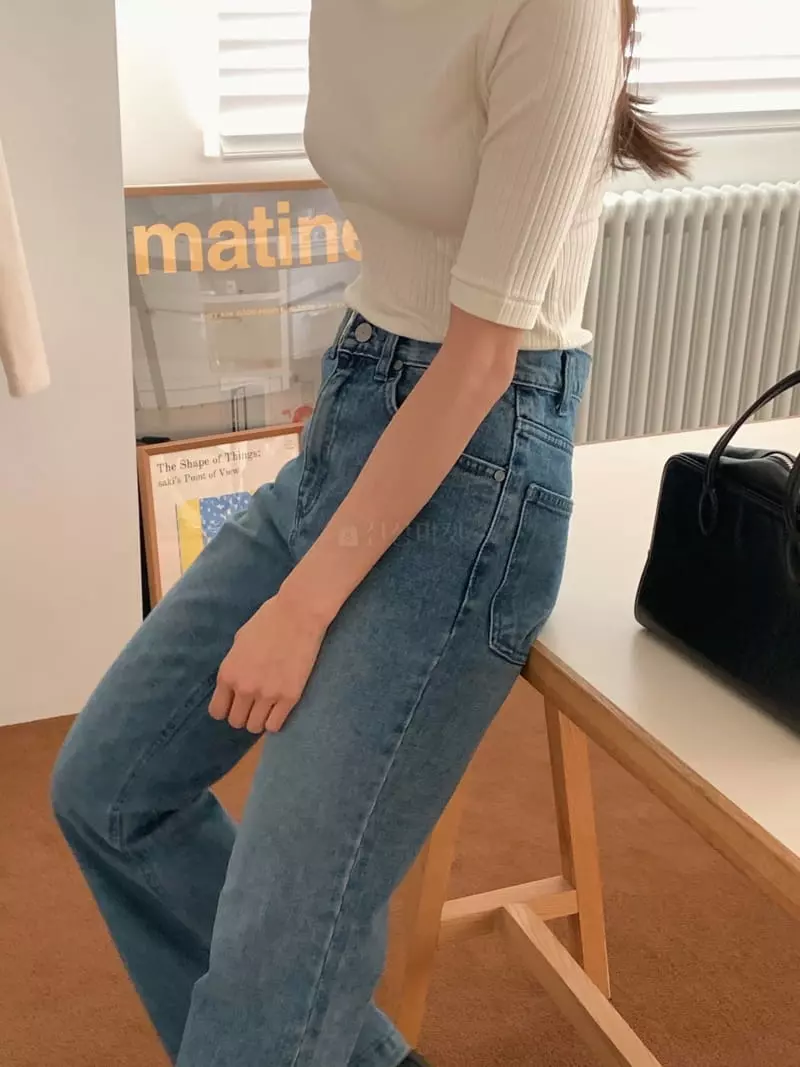 Fre - Korean Women Fashion - #pursuepretty - Rib Tee - 2