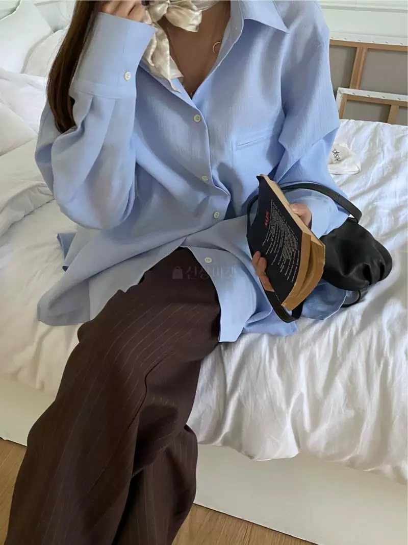 Fre - Korean Women Fashion - #romanticstyle - A Pocket Shirt - 2