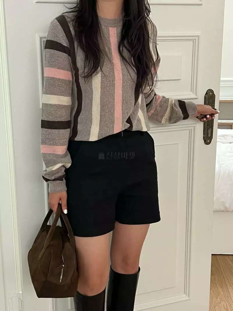 Fre - Korean Women Fashion - #romanticstyle - 4 Stripes Knit