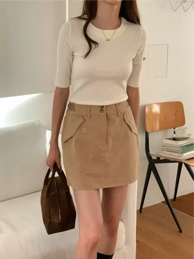 Fre - Korean Women Fashion - #shopsmall - Rib Tee - 5