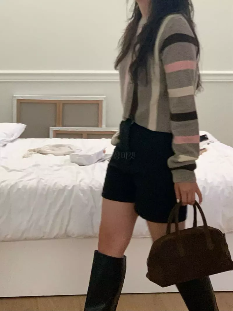 Fre - Korean Women Fashion - #shopsmall - 4 Stripes Knit - 2