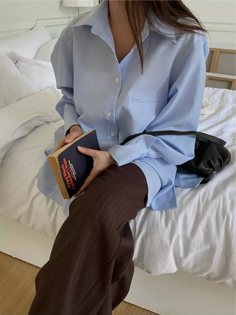 Fre - Korean Women Fashion - #shopsmall - A Pocket Shirt - 4