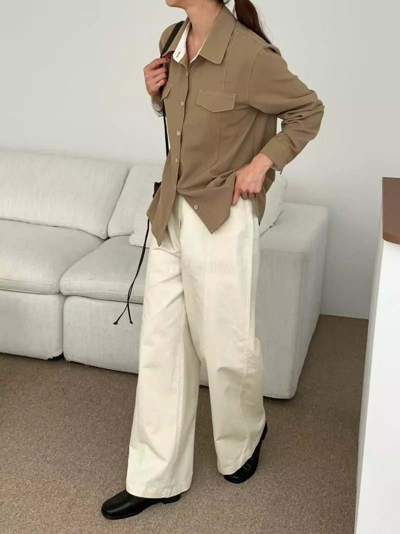 Fre - Korean Women Fashion - #thelittlethings - Day Stitch Shirt - 9