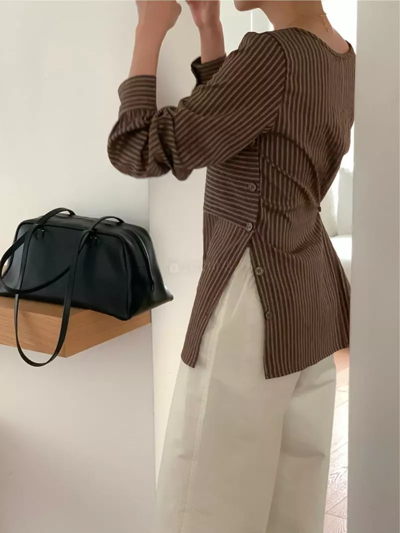 Fre - Korean Women Fashion - #thelittlethings - Stripes Bolero Shirt - 6