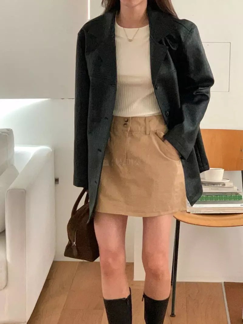 Fre - Korean Women Fashion - #vintageinspired - Cargo Mini Skirt - 12