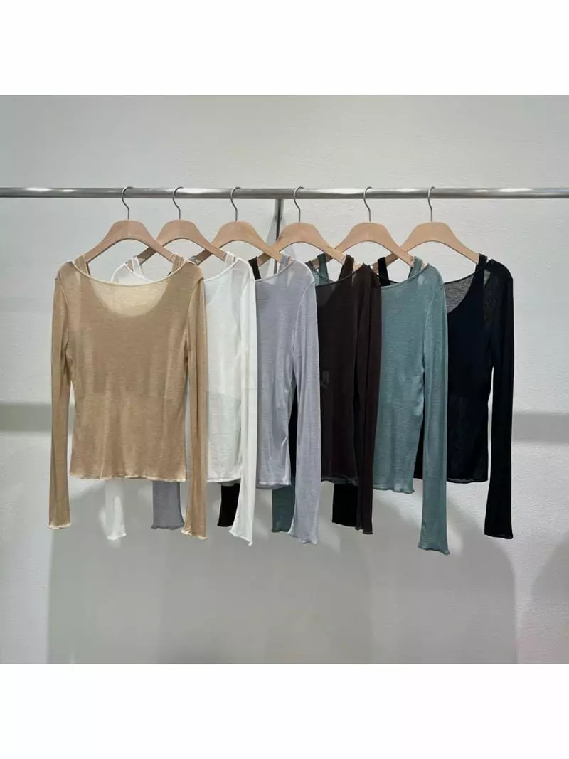 Fre - Korean Women Fashion - #vintageinspired - Bliss Tencel Tee - 9