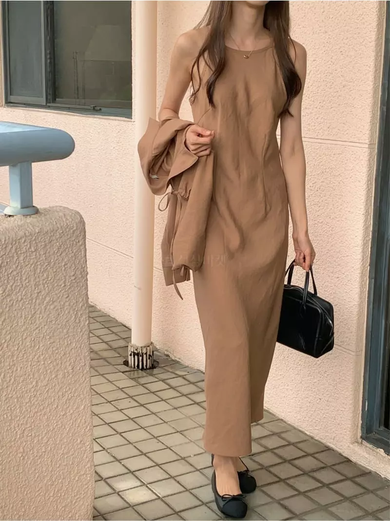 Fre - Korean Women Fashion - #womensfashion - Layere Slip One-piece - 4