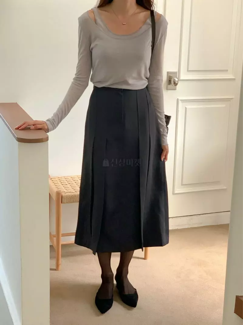 Fre - Korean Women Fashion - #momslook - Penny Pleats Skirt - 4