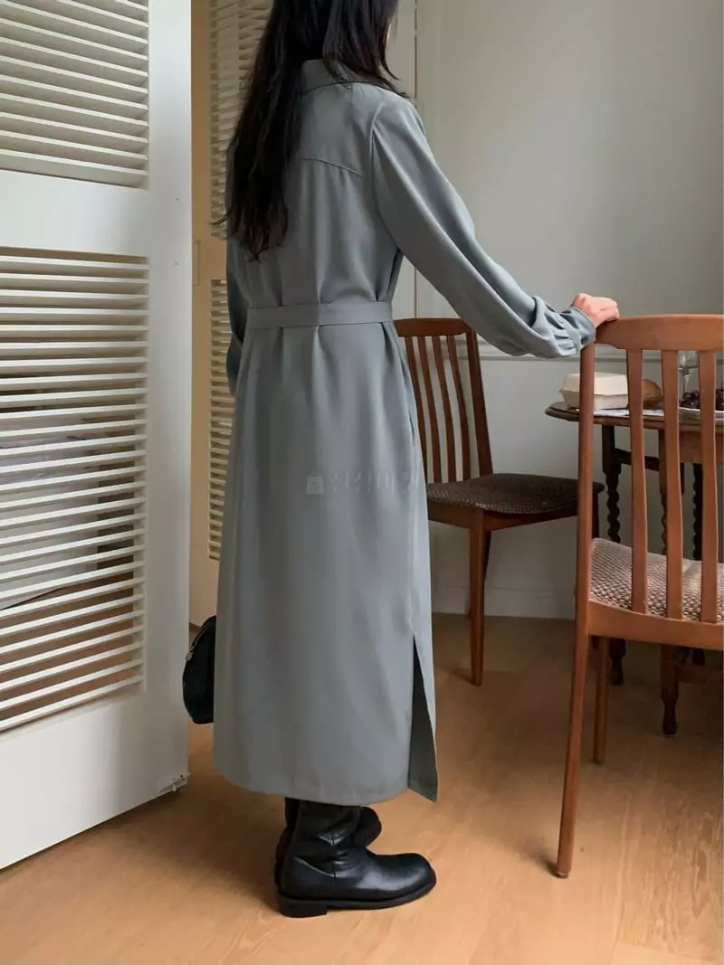 Fre - Korean Women Fashion - #womensfashion - Collar Zip-up One-piece - 6