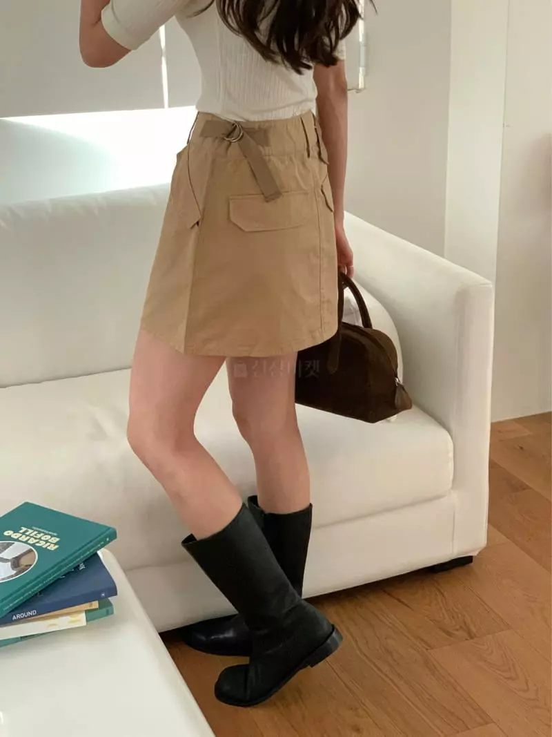 Fre - Korean Women Fashion - #womensfashion - Cargo Mini Skirt