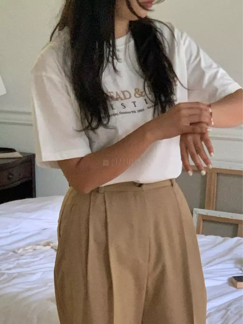 Fre - Korean Women Fashion - #womensfashion - Bread Tee - 3