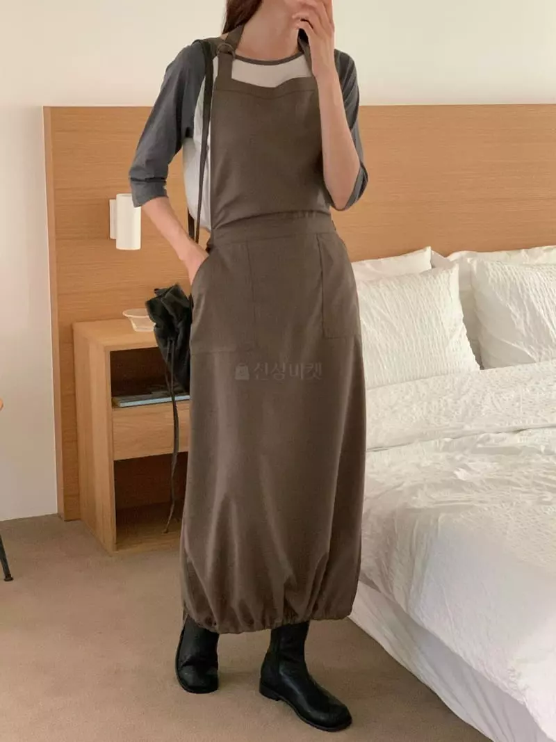 Fre - Korean Women Fashion - #womensfashion - Buckled One-piece
