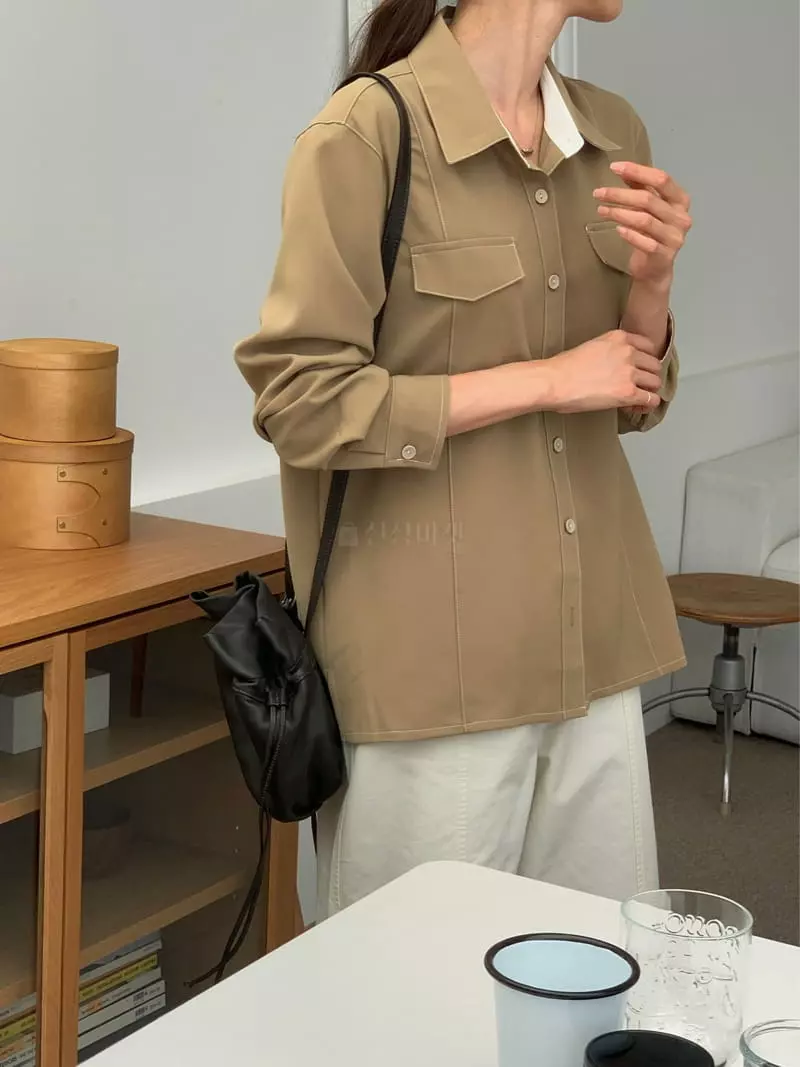 Fre - Korean Women Fashion - #womensfashion - Day Stitch Shirt - 11