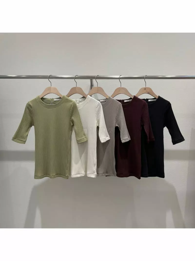 Fre - Korean Women Fashion - #womensfashion - Rib Tee - 9