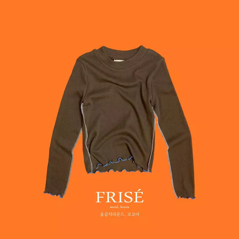 Frise - Korean Children Fashion - #childrensboutique - Rib Round Tee