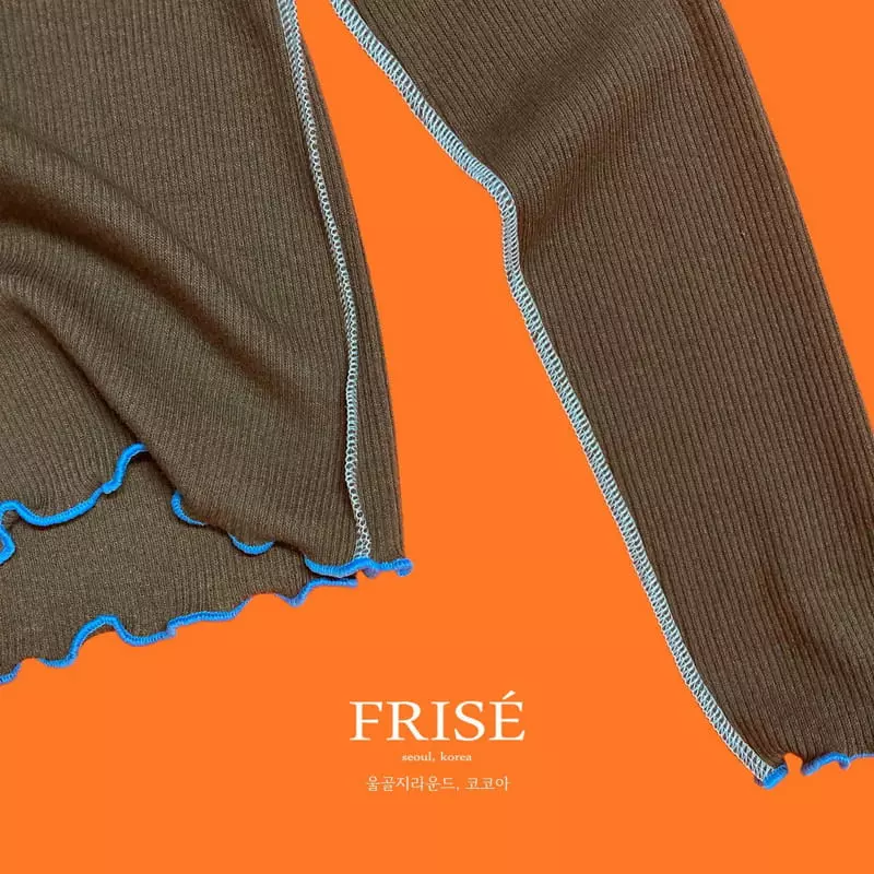 Frise - Korean Children Fashion - #designkidswear - Rib Round Tee - 2