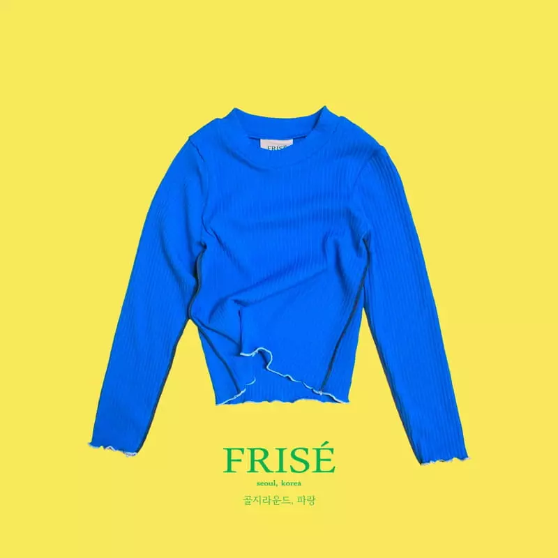 Frise - Korean Children Fashion - #discoveringself - Rib Round Tee - 3